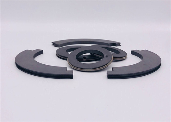 Resistência de desgaste excelente enchida grafite do anel alternativo de Ptfe da fibra do carbono